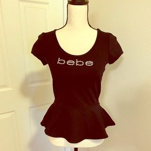 BEBE Peplum Top
